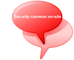 Security cameras on-site